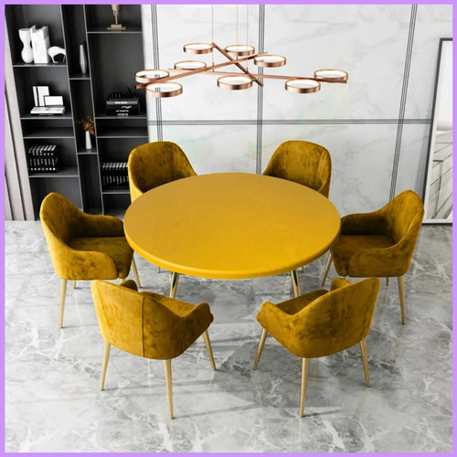 Waterproof table cover - cover, round