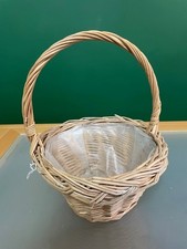 Round Rustic Wicker Basket