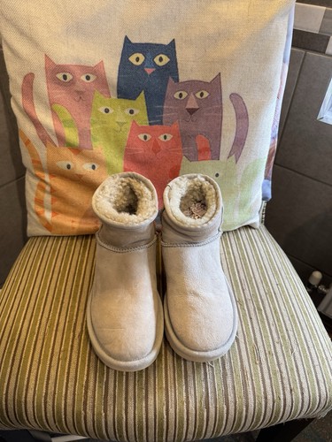 Genuine ugg women beige boots - women,