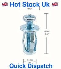 10 X JACK NUTS THREADED INSERT