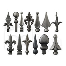 Railheads Finials Spearpoint Gate Fence Top Railings Wrought Iron Components 