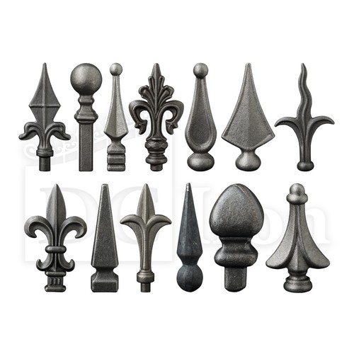 Railheads finials spearpoint - railheads,