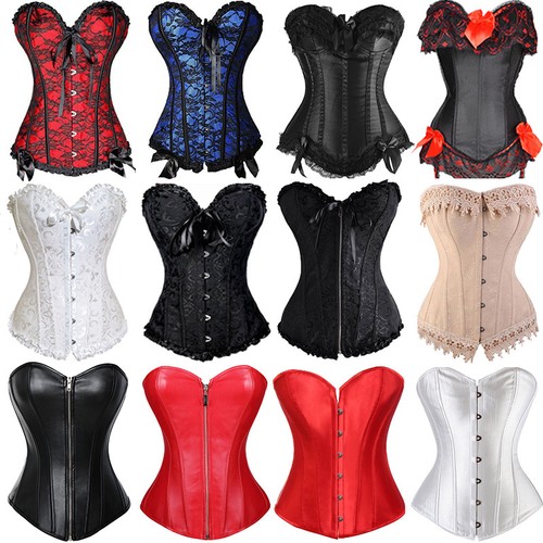 Women black boned - boned, overbust
