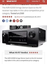 Denon AVR-X2000 7 Channel 95 Watt Receiver