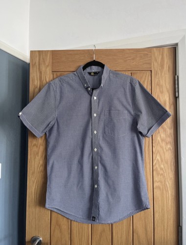 Men blue white - blue, checked