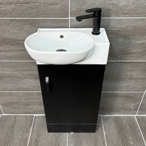 Perla 450mm matt - 450mm, black