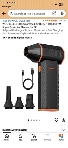 Wolfbox mf50 cordless - cordless, air