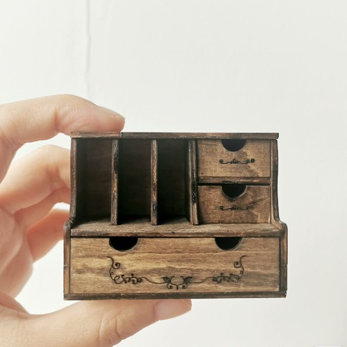 Mini bookcase dollhouse - mini,
