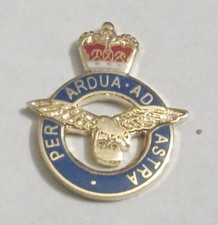 RAF (ROYAL AIR FORCE) CUT OUT LAPEL PIN OR WALKING STICK MOUNT