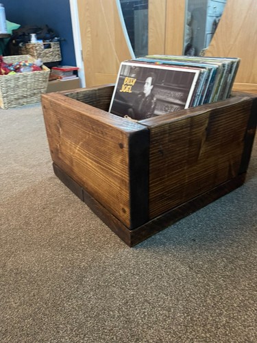 Vinyl record storage crate - record,