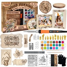 81Pcs Wood Burning Kit -