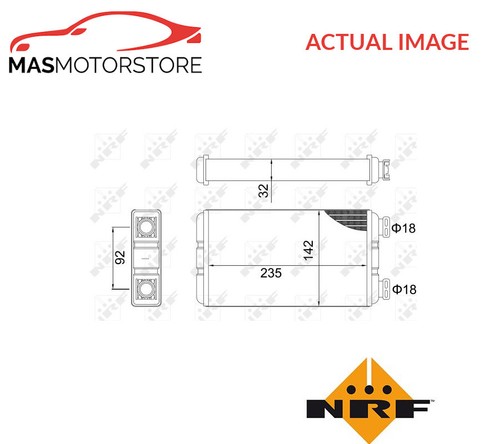 Heater radiator exchanger - radiator, lhd