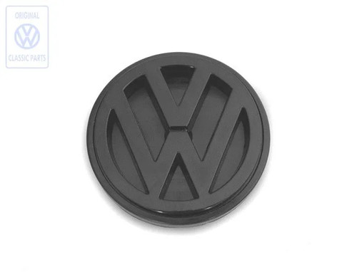Emblem badge black - vw, rear