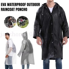 Raincoat Waterproof Poncho Reusable Plastic Adult Camping Festival Rain Coat