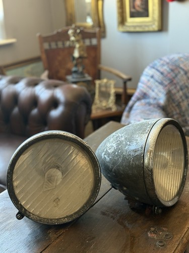 Vintage headlamps pre - headlamps.,