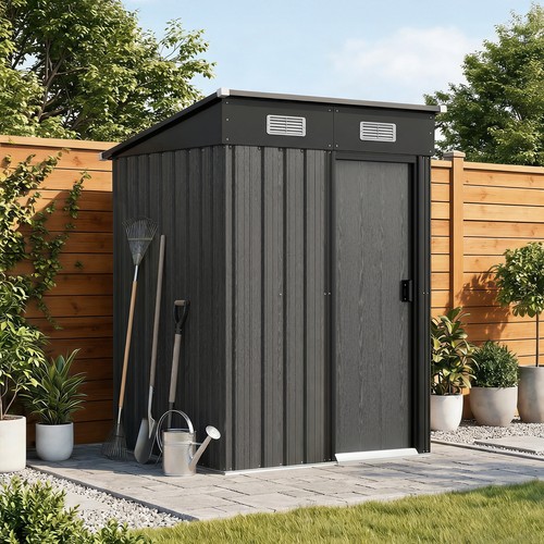 Metal garden shed - garden,