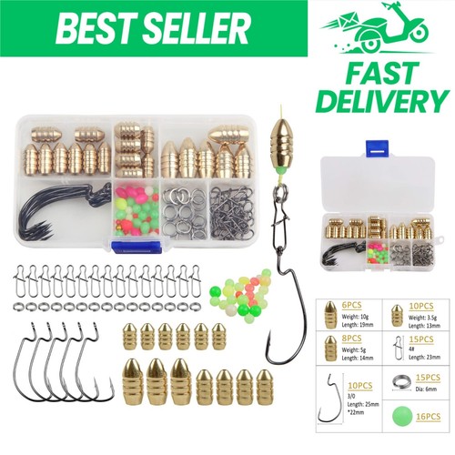 Fishing sinkers set brass - sinkers,