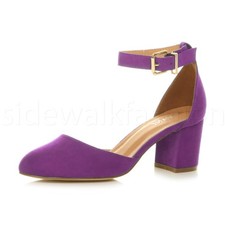 Womens ladies low mid heel