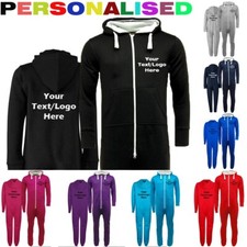 Personalised Adults Men Women 1Onesie1 Jumpsuit Custom Onezee Add your Text Logo