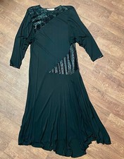 Designer Dresses | 1970s Vintage Janice Wainwright Evening Dress Size 10/12