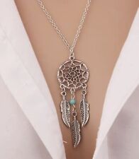 Silver Dream Catcher Pendant Necklace