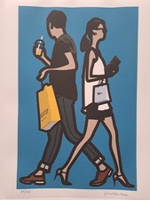 Julian Opie Signed -  Orange