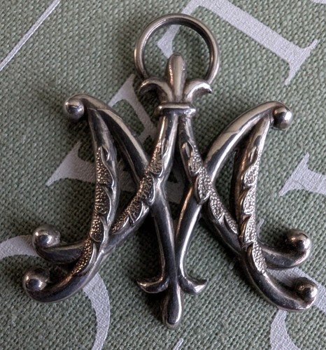 Antique silver ave maria - silver,