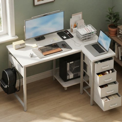 Coleshome computer desk white - desk,