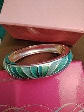 Buckingham Bangle Jewellery In Mixture Of Pale Blue, Jade, Green Boxed