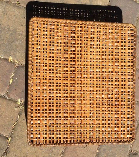 Vintage steel framed - , wicker