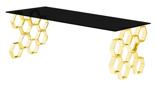 Coffee table black - black, glass