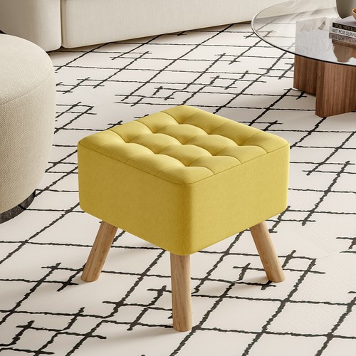 Small wooden footstool - wooden,
