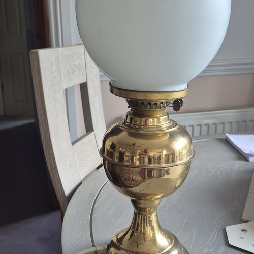 Brass finish table lamp white - finish,