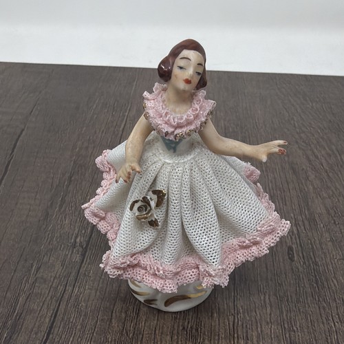 Vintage dresden porcelain lace - porcelain,