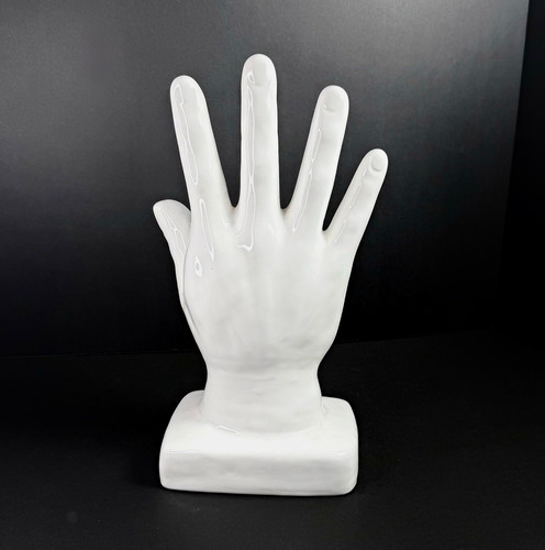 Ceramic palmistry hand - ceramic,