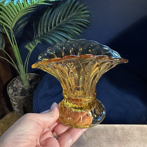 Vintage c1960s amber pressed - c1960s,