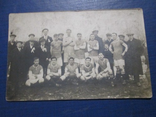 Postcard football team - of,