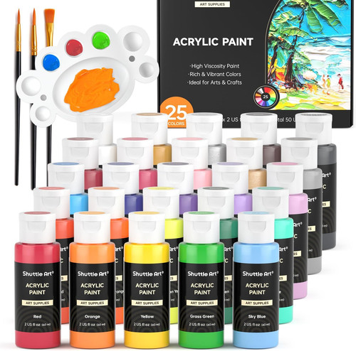 Shuttle art acrylic paint set - shuttle,