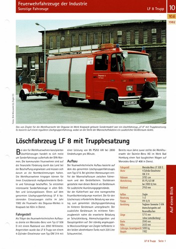 Fire engine mercedes benz - engine, lf