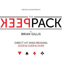 The Peek Pack by Brian Gillis. Magic Trick. (Red Bicycle Deck)