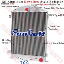 Row aluminum radiator for - row,