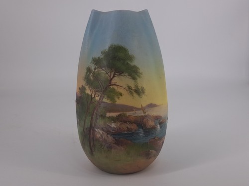 Art nouveau ceramic vase - art,