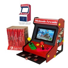 Nintendo Switch Arcade Cabinet Case Switch & OLED Retro Mario-Style Mini Arcade