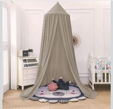 Kids Bed Canopy for Girls and Boys,Canopy Bed Curtains with Round Dome Nursery