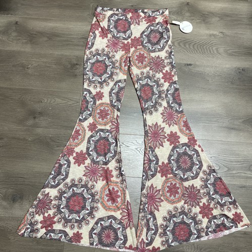 Floral bohemian style pants - floral,