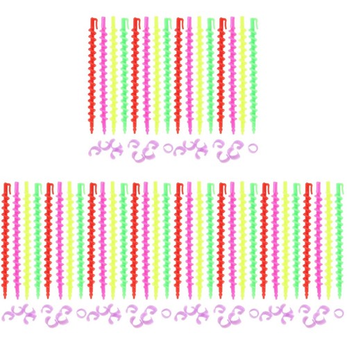 78pcs reusable spiral hair - reusable,