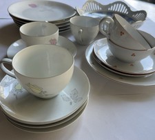 Job Lot Vintage Crockery Cups Saucers Plates Fruit Bowl German
