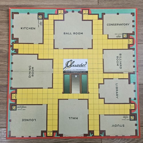 Vintage cluedo game board - cluedo,