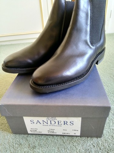 Sanders towcester boots black - sanders,