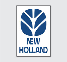 New Holland Logo A3 Poster | Tractor & Farm Machinery Wall Art Print